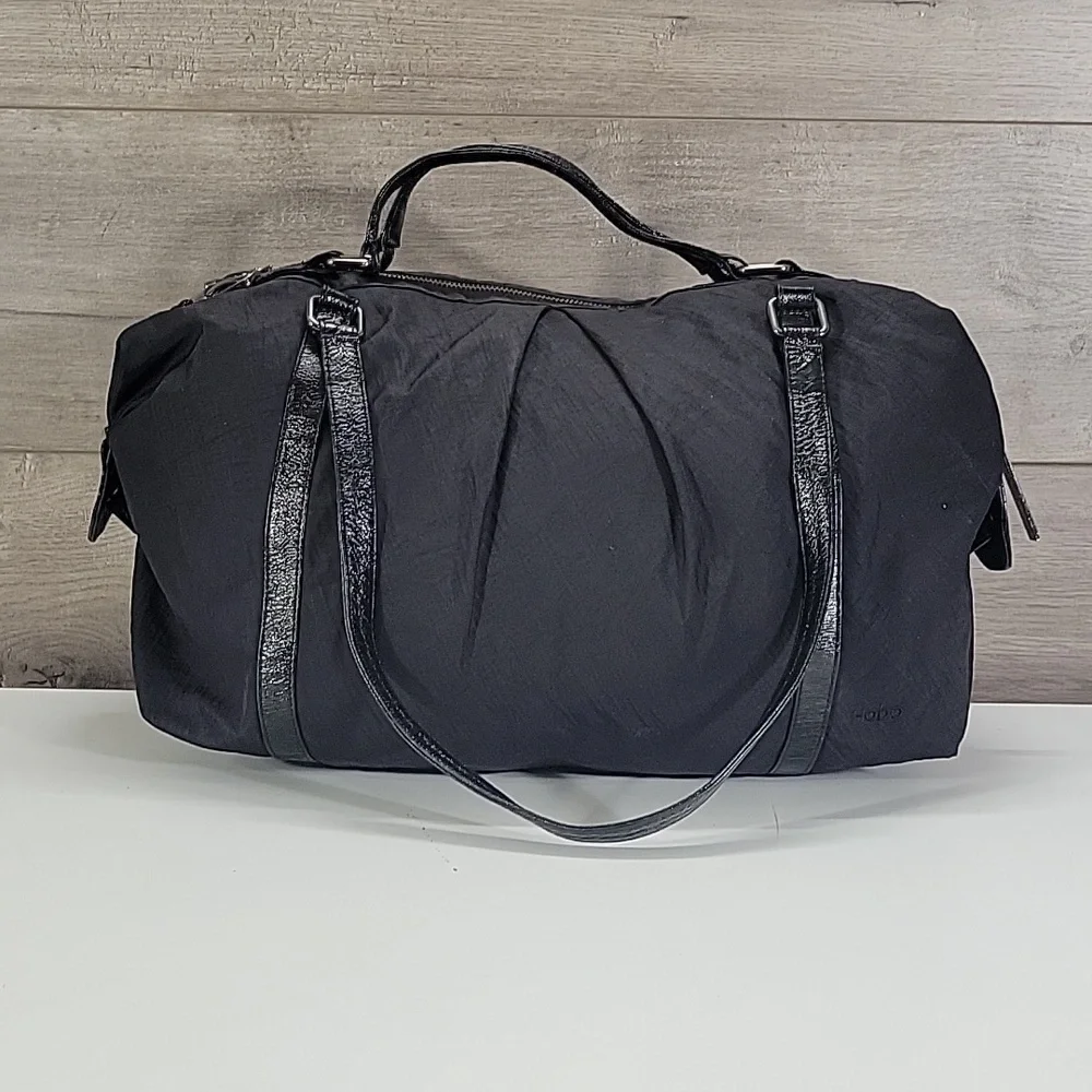 Hobo International Black Nylon /Leather Shoulder Bag